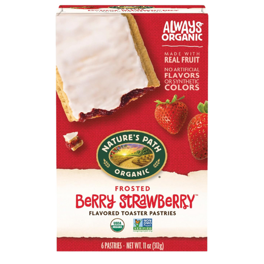 Nature's Path Organic Frosted Berry Strawberry Toaster Pastries, 11 oz (Pack of 1), Non-GMO
