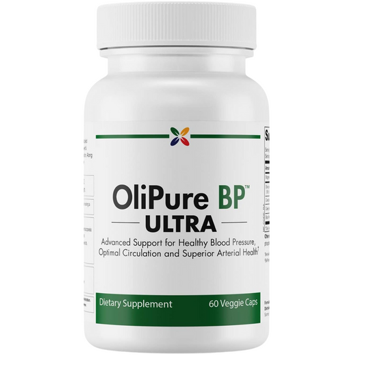 Stop Aging Now - OliPure BP Ultra with CoQ10 - Olive Leaf Extract with Black Pepper, Celery & Magnesium - 60 capsules