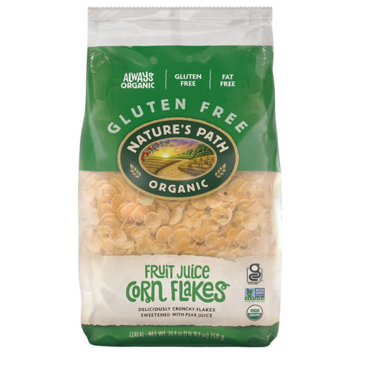 Nature's Path Organic Corn Flakes Cereal, 26.4 oz Eco Pac Bags
