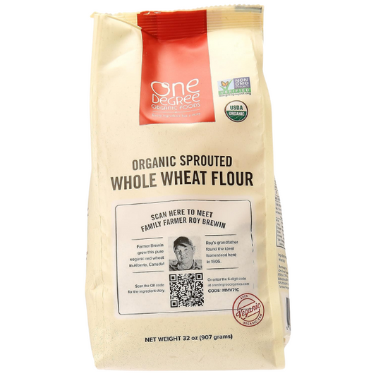 One Degree Organics Organic Sprouted Whole Wheat Flour, 32 oz