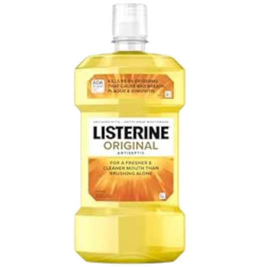 Listerine Original Antiseptic Oral Care, Original Flavored Oral Rinse, 1 L