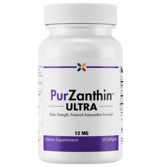 Stop Aging Now PurZanthin Ultra Natural Astaxanthin 12 MG Softgels (1 Pack)