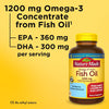 Nature Made Omega 3 Fish Oil 1200 mg, Brain and Eyes Support, One Per Day, Omega 3 Supplement with 100 Softgels
