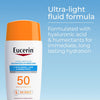 Eucerin Sun Advanced Hydration Ultra-Lightweight Face Sunscreen SPF 50, Daily Sunscreen for Face With Hyaluronic Acid and Humectants | 1.7 Fl Oz Bottle