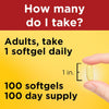 Nature Made Omega 3 Fish Oil 1200 mg, Brain and Eyes Support, One Per Day, Omega 3 Supplement with 100 Softgels