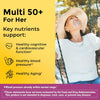 Nature Made Multivitamin For Her 50+ with No Iron, Womens Multivitamin for Daily Nutritional Support, 90 Tablets
