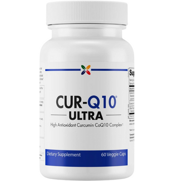 Stop Aging Now CUR-Q10 Ultra Curcumin CoQ10 Complex Veggie Capsules