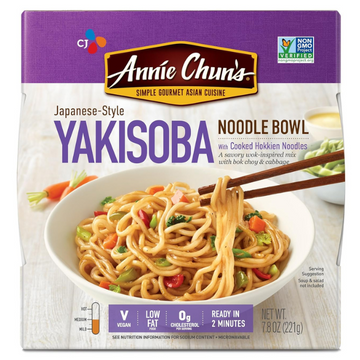 Annie Chun's Yakisoba Noodle Bowl, Non-GMO, 7.9-oz