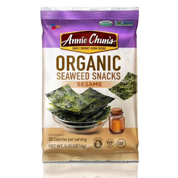 Annie Chun's Snack Seaweed Sesame Organic, 0.35 oz,1-Sample Pack