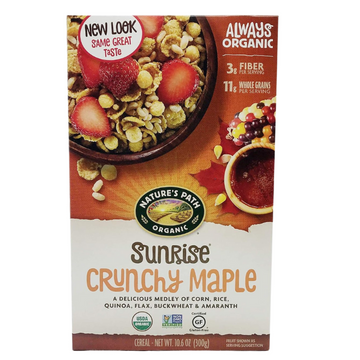 Nature's Path Organic Gluten Free Crunchy Maple Sunrise Cereal, 10.6 OZ
