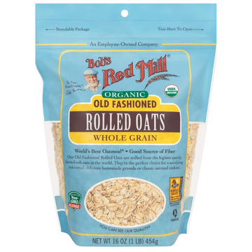 Bob's Red Mill Organic Oats Rolled Regular, 16 Ounce