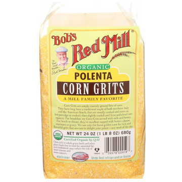 Bobs Red Mill 19490 Organic Polenta Corn Grits, 24 Oz