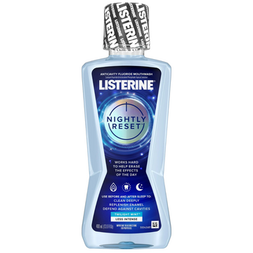 Listerine Nightly Reset Nighttime Mouthwash, Twilight Mint, 400mL