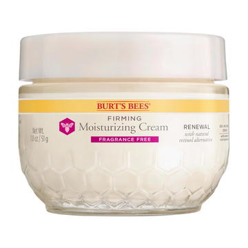 Burt's Bees Renewal Fragrance-Free Firming Moisturizing Face Cream With Natural Retinol Alternative| 1.8 oz. Tub