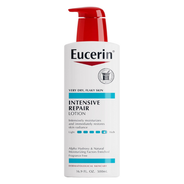Eucerin Intensive Repair Body Lotion for Dry Skin with Alpha Hydroxy, Body Moisturizer for Very Dry Skin| 16.9 Fl Oz Bottle
