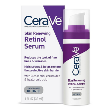 CeraVe Anti Aging Retinol Serum For Face, Encapsulated Retinol With Hyaluronic Acid, Niacinamide & Ceramides | 1 Oz
